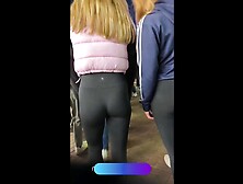 Creeping Two Sexy Cuties In See Through Leggings