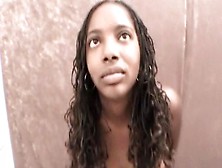 Amateur Ebony Fucks In Her Wide-Opened Mouth