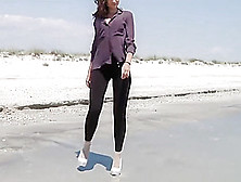 Fashion Leggings Wetlook Sea Romanian Girl