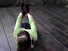 Submissive Bigtits Girl Hogtied During Bdsm