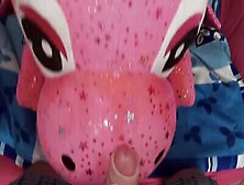Perverted Lad Is Moaning While Pushing Dick In A Stuffed Doll