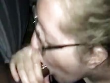 Blonde Nerd Sucks Bbc In Public