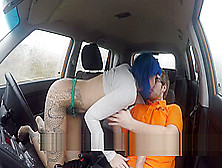 Busty Alt Student Anal Bangs In Car