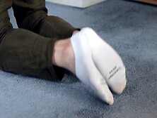 Machinegunned In White Ankle Socks