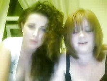 2 Gilrs Mucking About On Webcam Flashing Tits