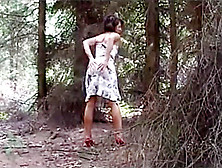 She Gets Naked In The Woods