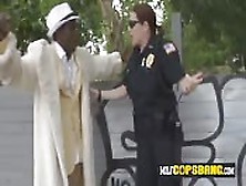 Hardcore Interracial Threesome With Cops