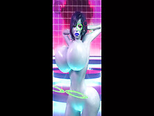 Charming Android Dances And Bounces Her Giant Titties And Booty