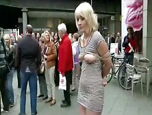 Submissive Woman Bound And Exposed In Public