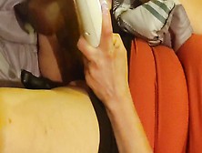 Milf Stretches Tight Cunt & Uses Wand For Intense Cumming!!!