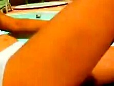 Daring Blonde Chick Blows And Rides Dick And Has Her Tight Twat Sucked Beside The Pool