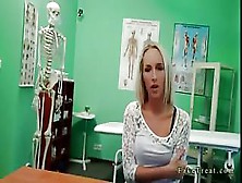 Hot Blonde Pussy Fucked By Fake Doc