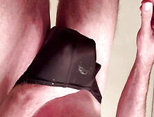 Jerking Cock In Black Thong