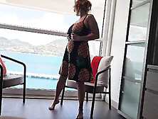 Huge Tit Vouyer Step Mommy Fingers Wet Pussy On Cruise Ship Balcony- Watch Mature Mistress Thursday Cum