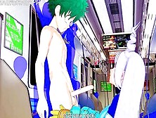My Hero Academia Animated: Nejire Hado Blows Midoriya Izuku Inside The Subway