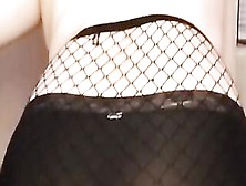 Thick White Chick Into Fishnets