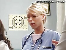 Super Hot Blonde And Asian Fuck A Lucky Patient