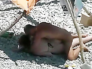 Voyeur Tapes A Horny Nudist Couple Having Sex At The Beach
