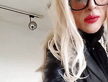 Very Excited Leather Blonde