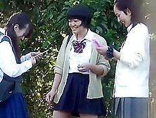 Pissing Highschool Uniformed Asian Teens