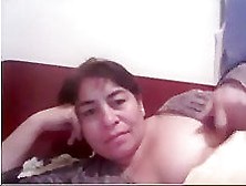 Latina Mature Amateur Play In Bed For Me