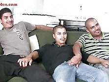 Hot 3Some With Hot Bi Latin Men With Big Uncut Cocks