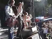 Lead Singer Fucks Groupie On Stage