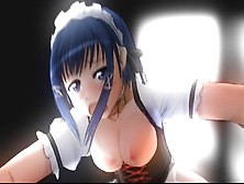 Maid Hentai Sucking Stiff Cock And Swallowing Cum