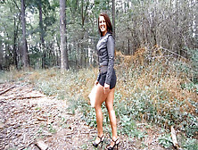 European Sweety Takes Hitchhicker To The Woods For Outdoors