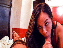 Young Colombian Waitress Sloppy Blowjob On Pov Real Sex Tape!