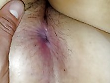 Spreading Wifes Hairy Ass And Hairy Pussy