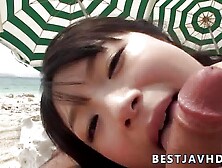 Horny Hina Maeda,  A Splendid Asian Beach Creampie