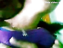 Divya Mol In Violet Dress