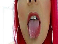 Red Princess Jana Spits In Your Face By Femdom Austria