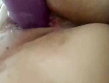 Fucking My Creamy Cunt With A Vibrator