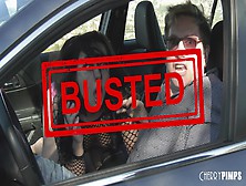 Slutty Brunette Whitney Wright Gets Arrested Giving A Public Blowjob