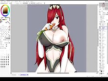 Erza Scarlet In Bunny Outfit - Speedpaint