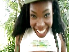 Pretty Hot African French Bimbos Loves Outside Sex In The Park