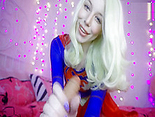 Supergirl Trying To Save Town By Sucking Dick And Fucking Ass With Fingers