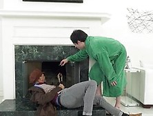 Cheating Mommy Gets Fucked By A Dude That Works On The Chimney