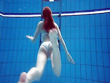 Nice Diana Zelenkina Absolute Cutie Swimming Naked In Pool