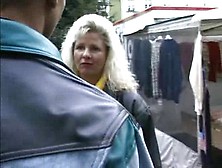 Flirting With A Blond Aged In The Street
