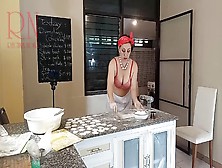 Nudist Housekeeper Cooking At The Kitchen.  Naked Maid Makes Dumplings.  Naked Cooks.  Bra3 - Regina Noir