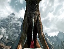 Fox Lover- Animated Furry Yiff Between A Fox And An Anthro Wolf In Skyrim
