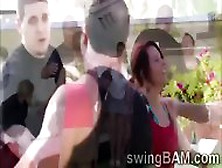 Group Of Swingers Have A Party Outdoors In This Xxx Reality Show