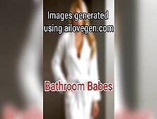 Bathroom Break Babes [Slideshow] (+Music)