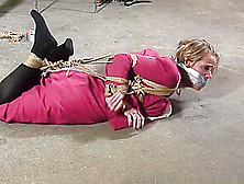 Hogtied Wrap Tape Gagged