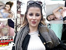 German Gamer Girl Mia Minou Pickup For Casting Fuck In Munich