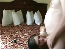 Fat Dude Gets His Meaty Knob Sucked Nicely