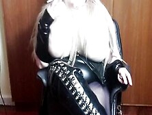 Me As Domme Into African Dress Boots Smoking Showing Twat